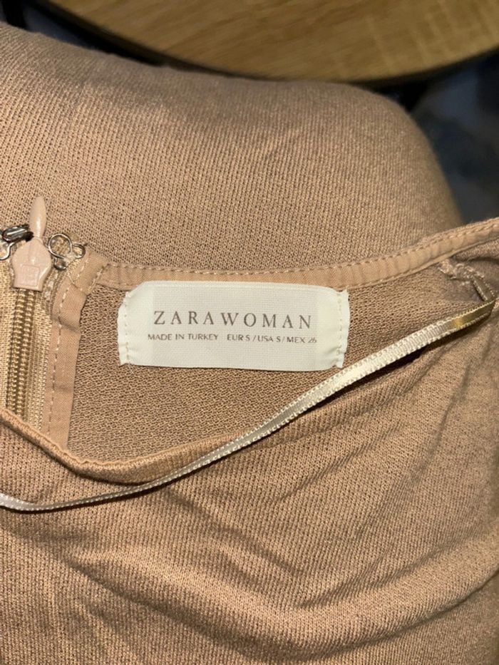 Haut femme beige marque Zara taille S excellent état - photo numéro 4