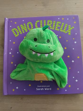Livre marionnette  dinosaure l