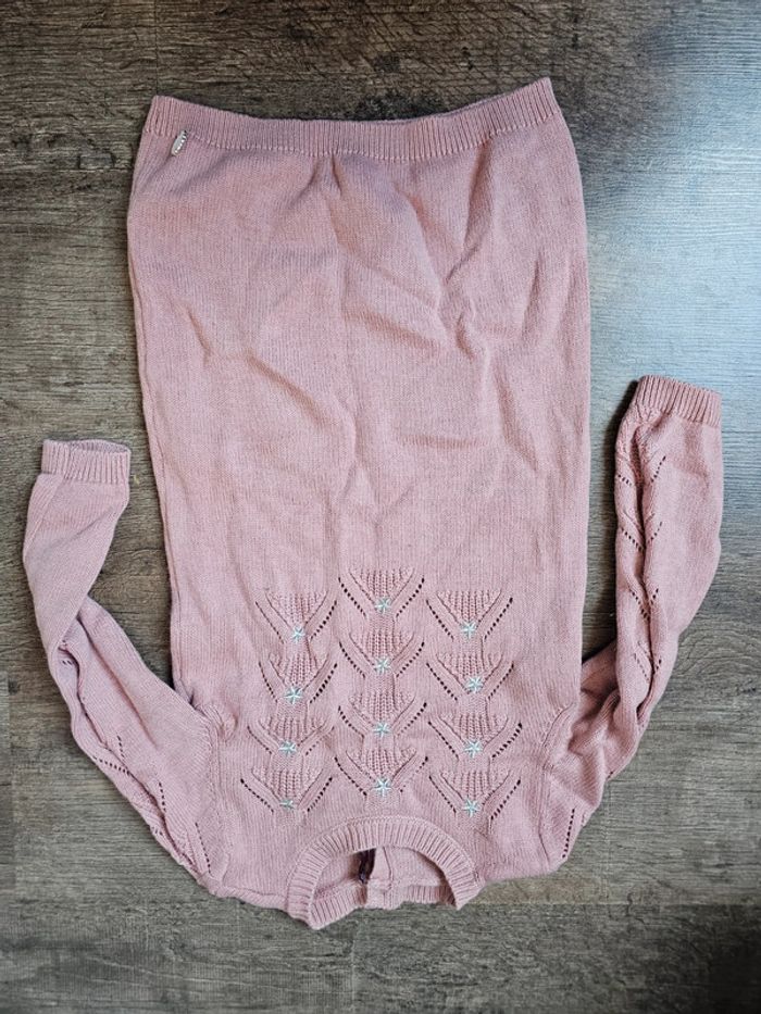 Robe pull sergent major rose