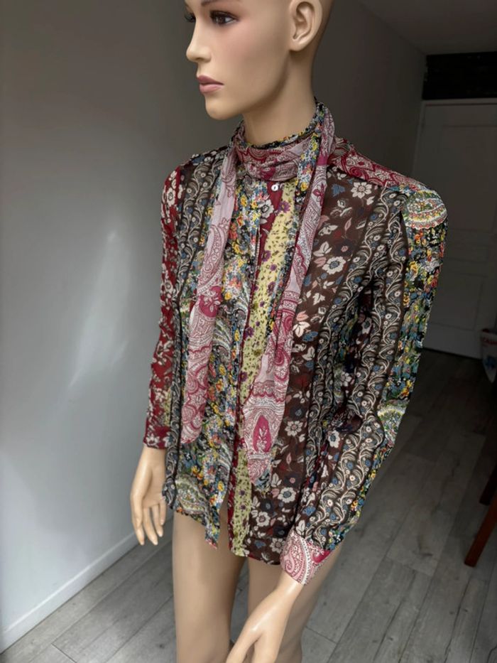 Chemisier Zara à fleurs neuf - photo numéro 5