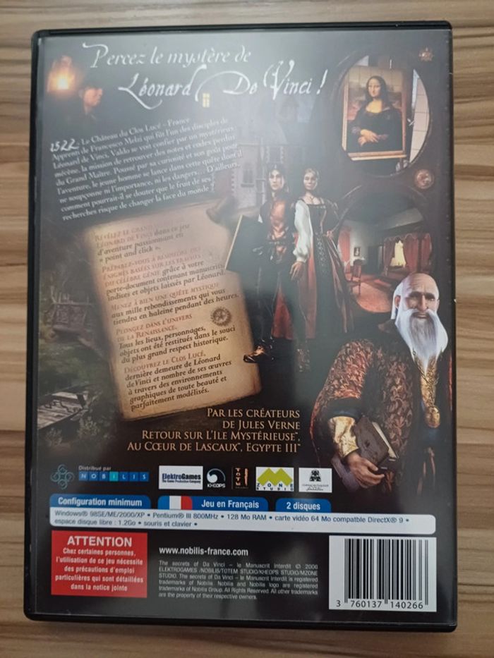 Jeu pc the secrets of Da Vinci - photo numéro 2