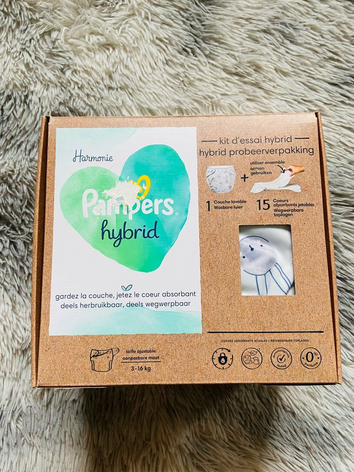 Kit d’essai couches lavables Pampers Hybrid Harmonie neuf