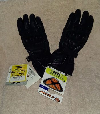 neuf paire de gants cuir coque moto hiver Femme taille M IXON CE 300112009 1001 