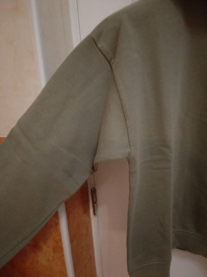 Sweat à capuche vert olive "girl PWR" T.S/36- Fashion Prívate Company - photo numéro 6