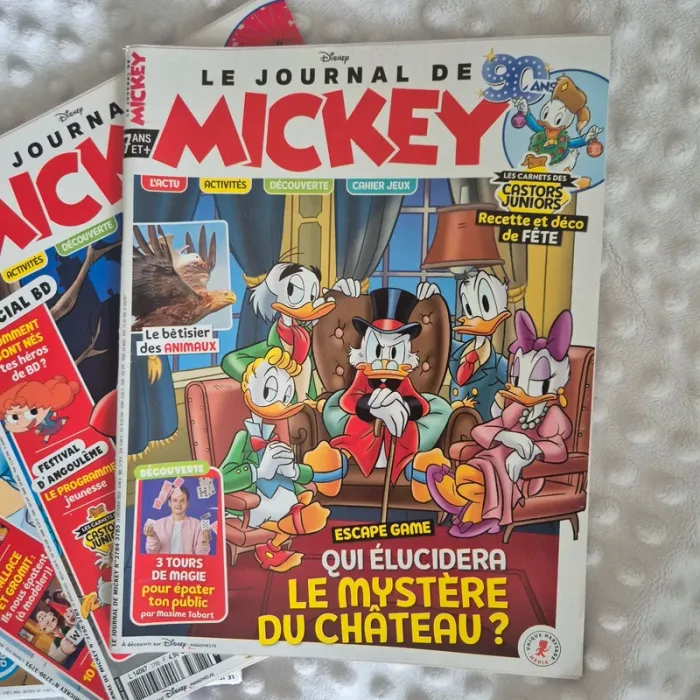 Lot de 4 magazines. Le journal de Mickey neuf - photo numéro 3