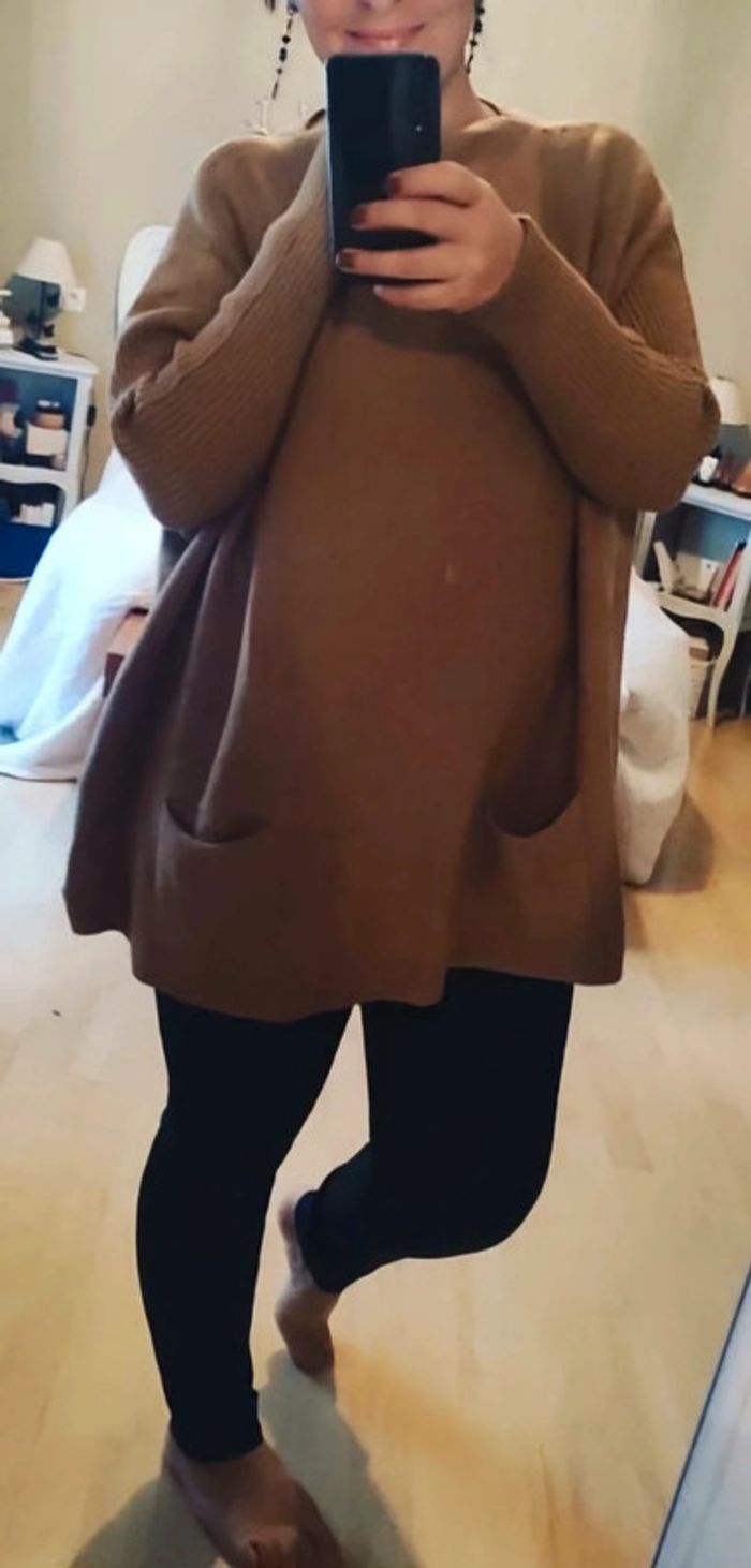 Pull camel M&D Fashion taille unique