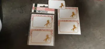 Lot de 13 Étiquettes pour cahiers / livres scolaires