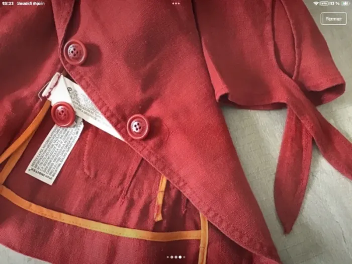 Veste lin zara - photo numéro 4
