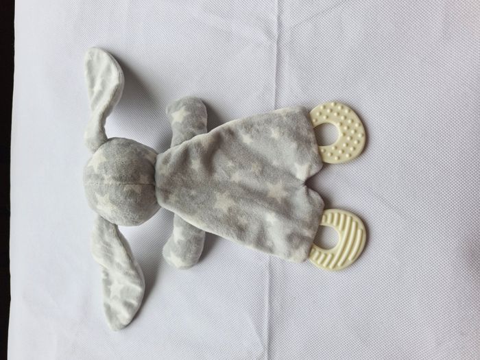Doudou dentition lapin Dès la naissance Sans Marque Gris - photo numéro 5