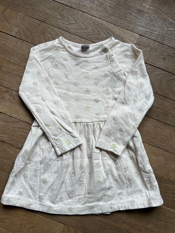 Robe crème étoile Petit Bateau 5 ans