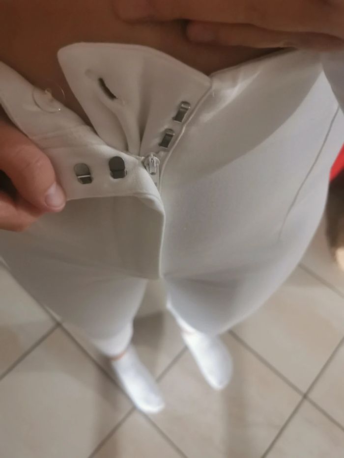 Pantalon ajusté blanc - photo numéro 4
