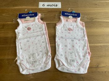4 bodies à bretelles Neuf absorba