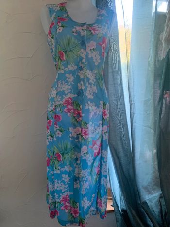 Robe vintage longue Damarr taille 44 manches courtes