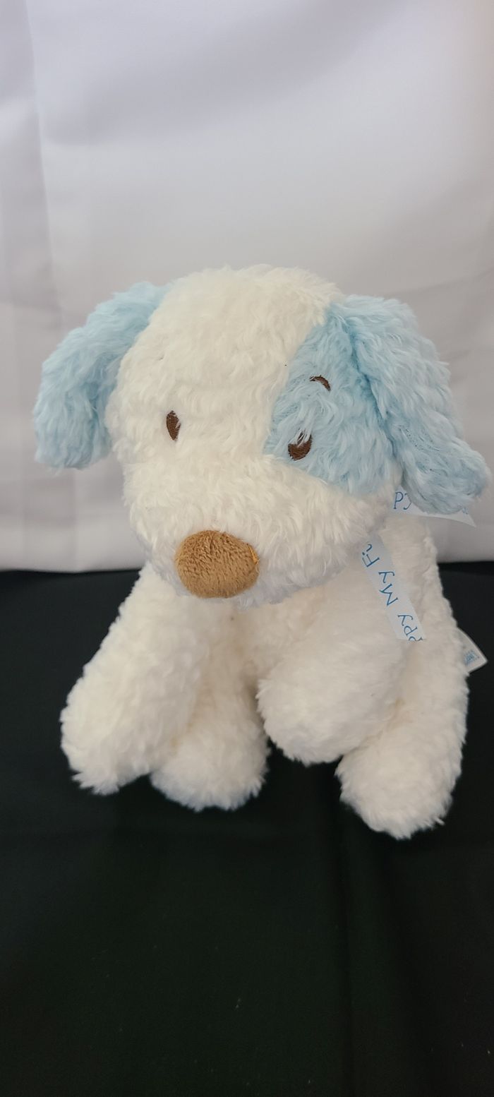 peluche chien blanc tache bleu kids preferred - photo numéro 6