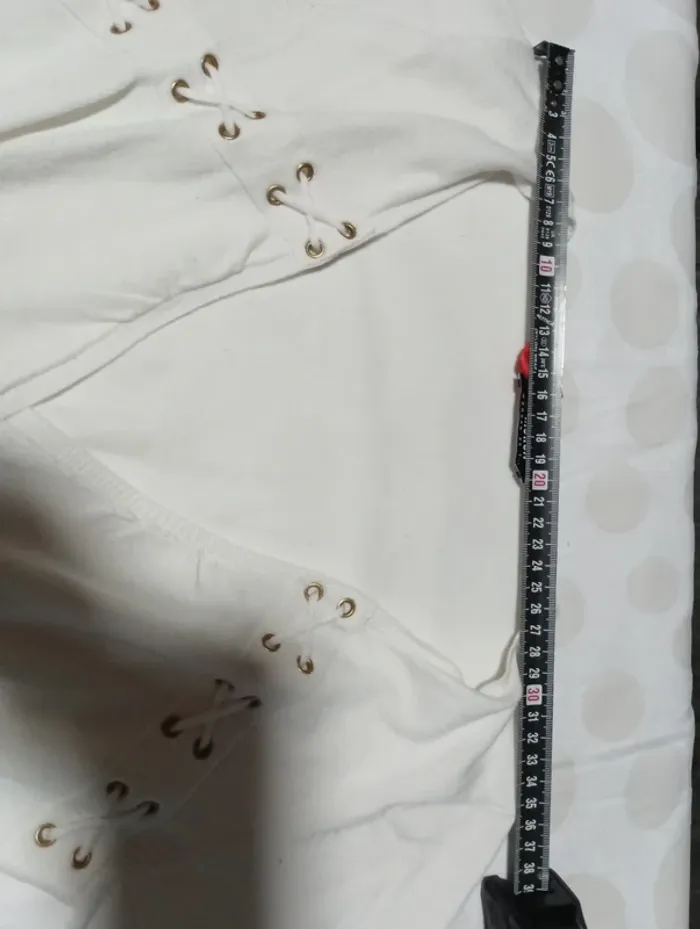 Tee shirt pull fin femme manches longues Morgan taille 36 col en V cintrée à noeud - photo numéro 7