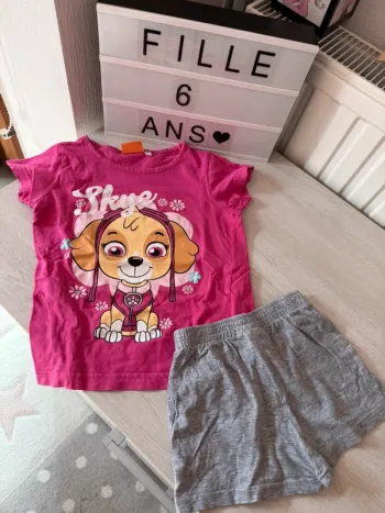 Pyjama été Stella Pat Patrouille 6 ans