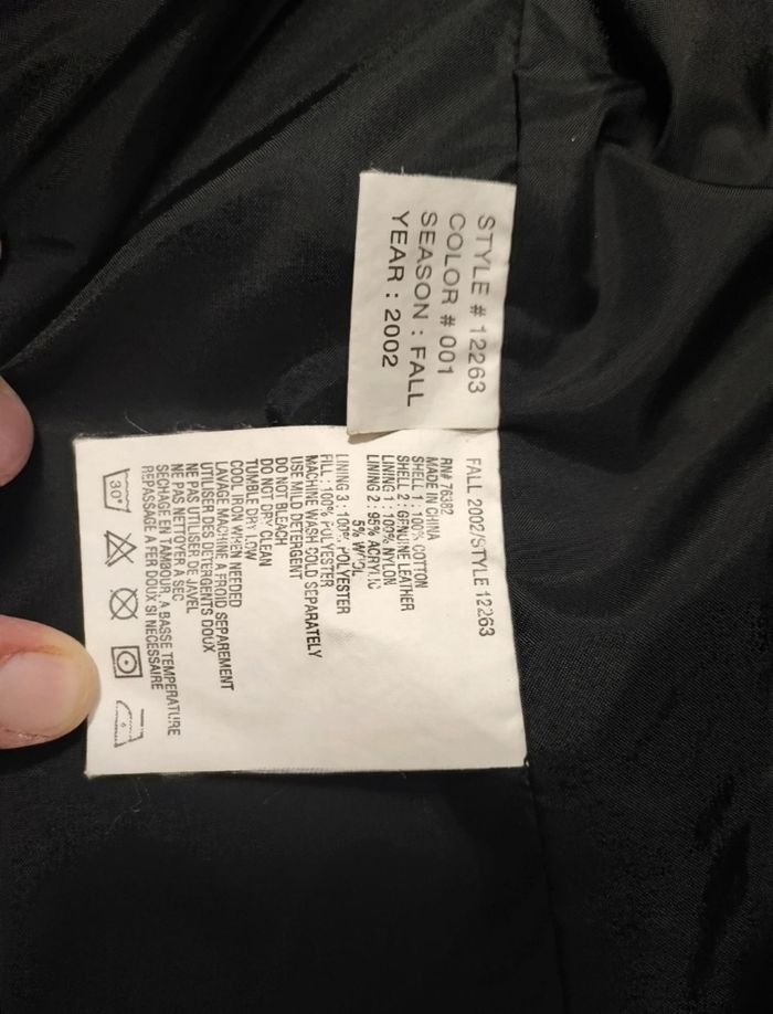 Trench M Timberland vintage Manteau long Bleu marine foncé Homme logo brodé 2002 doublure intérieure - photo numéro 8