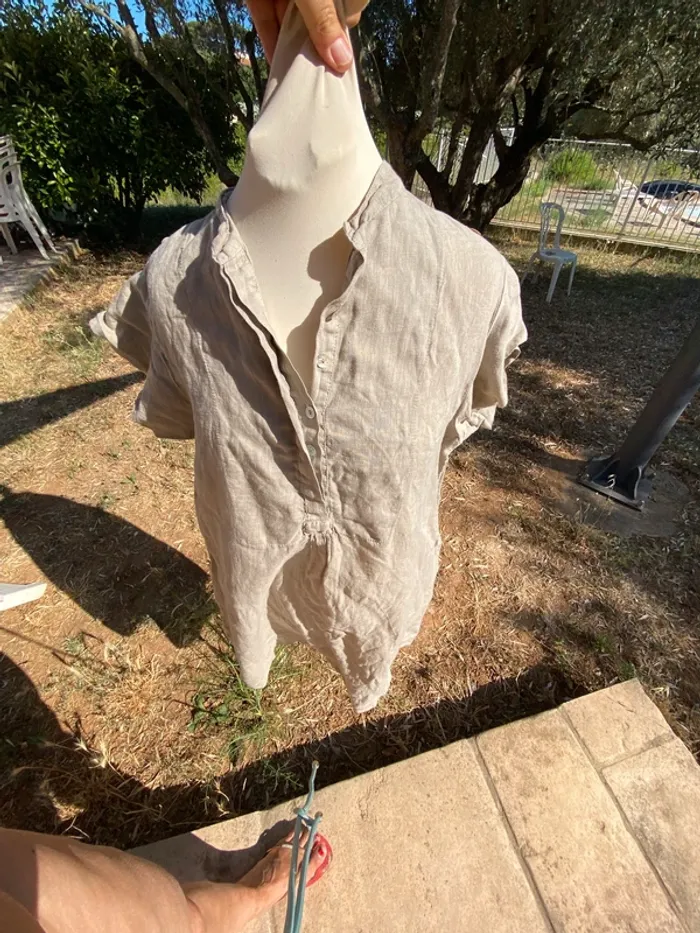 Petite robe beige en lin, Pako Liito, 38 M - photo numéro 7