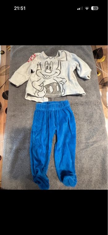 Pyjamas 2 pièces Mickey Disney 