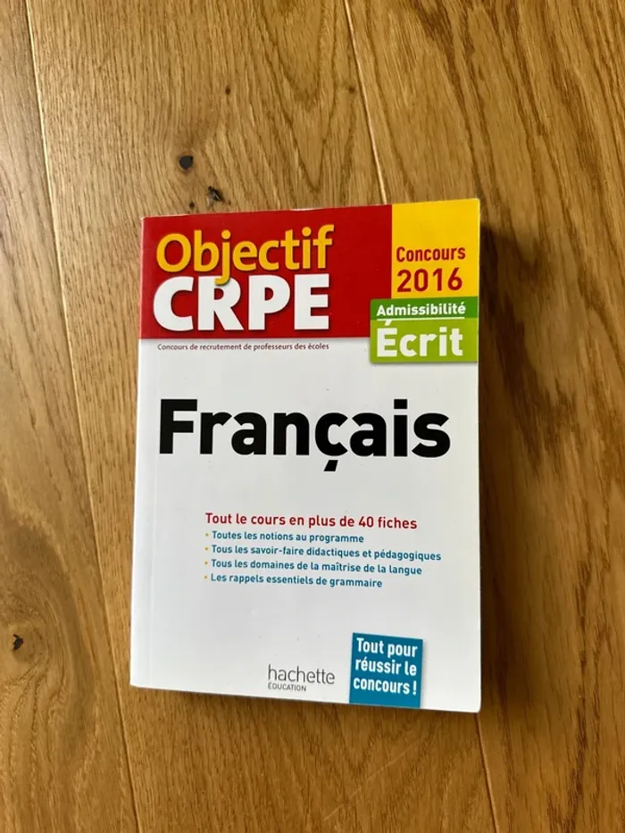 Livre, objectif CRPE 2016