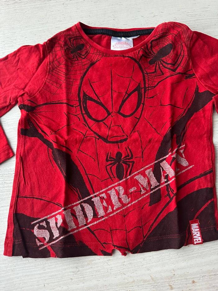 T-shirt ML Spiderman 3 ans