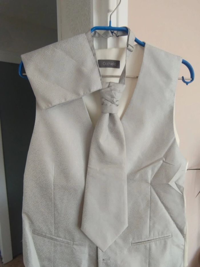 veston lavallière et mouchoir pour costume - photo numéro 3