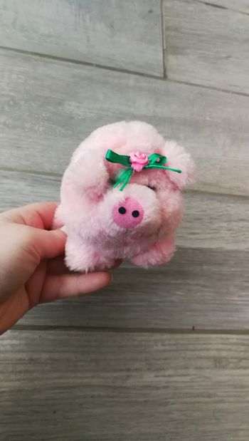 Peluche cochon rose miniature