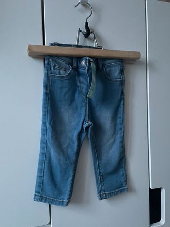 Jean droit 12 mois bleu