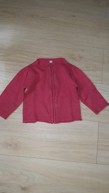 Gilet zippé t 12 mois