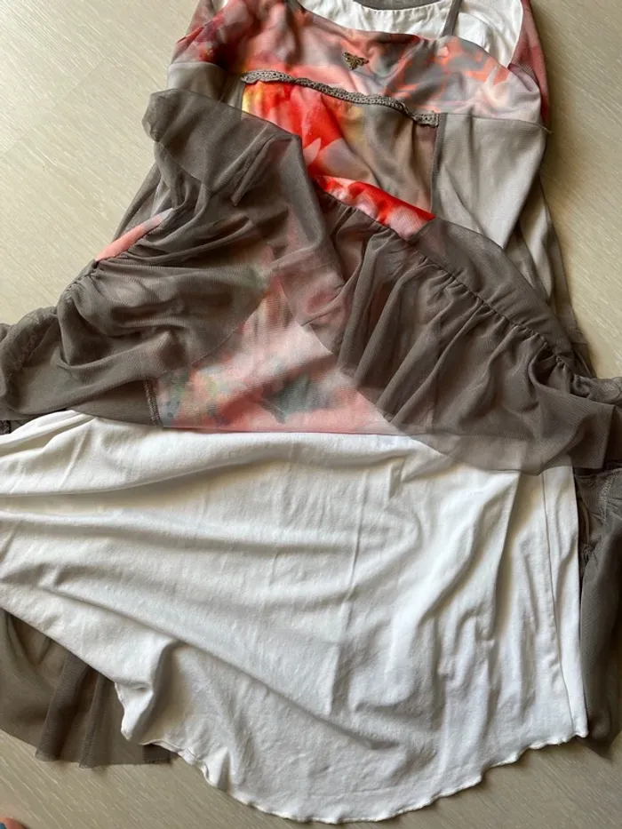Robe légère - gris et orange - photo numéro 2