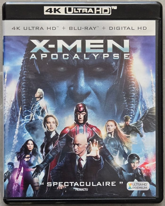 X-men Apocalypse Blu-Ray 4k Ultra HD (Version Française) d'occasion en très bon état