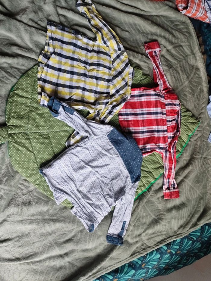 3 chemises manches longues 12 mois - photo numéro 5