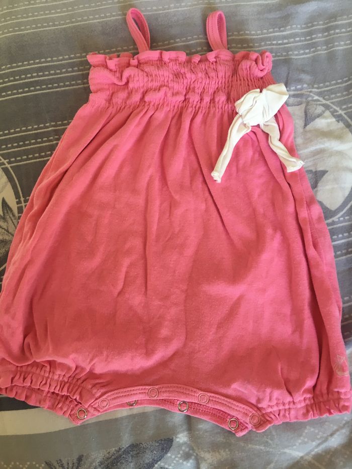 Combinaison été rose Petit Bateau bébé fille 3 mois