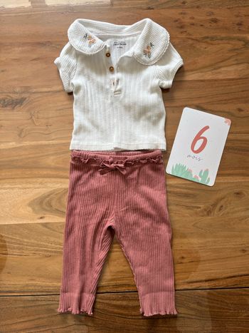 Ensemble t-shirt pantalon bout chou 6 mois