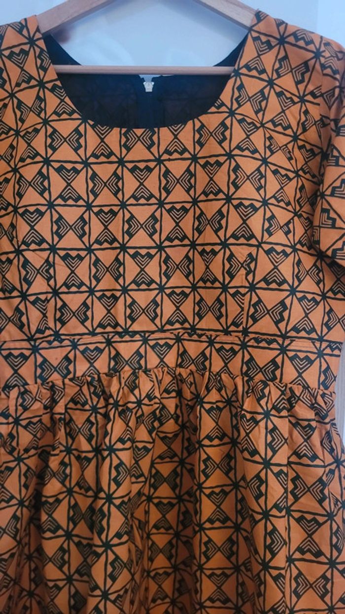 Robe mi-longue en wax - photo numéro 11