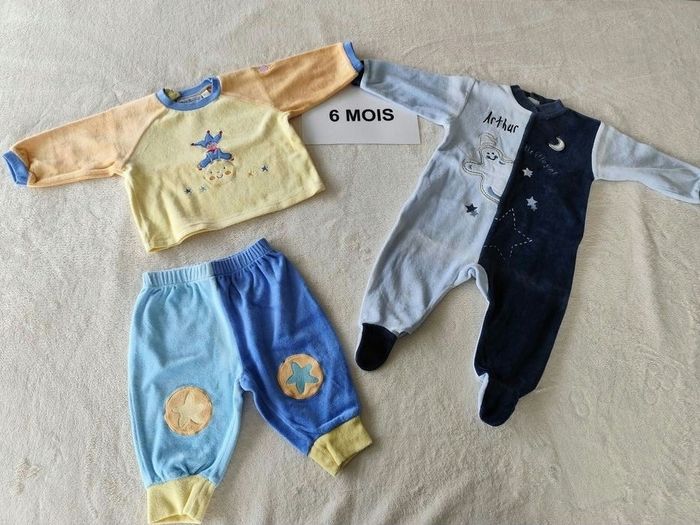 Lot de 2 pyjamas garçons 6 mois