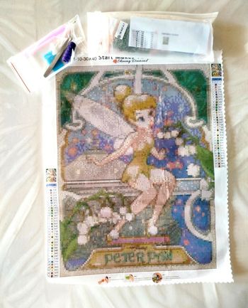 Diamond painting Peter Pan avec la fée clochette #S248