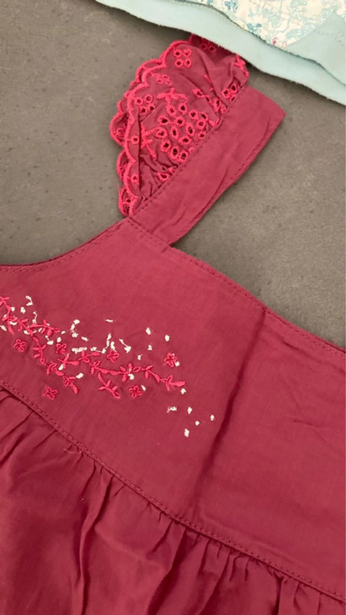 Lot ensemble tee shirt polo débardeur short vêtement bébé fille 18 mois - photo numéro 3