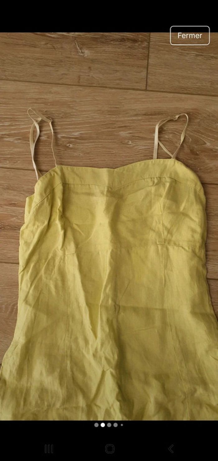 Robe en lin verte - photo numéro 2