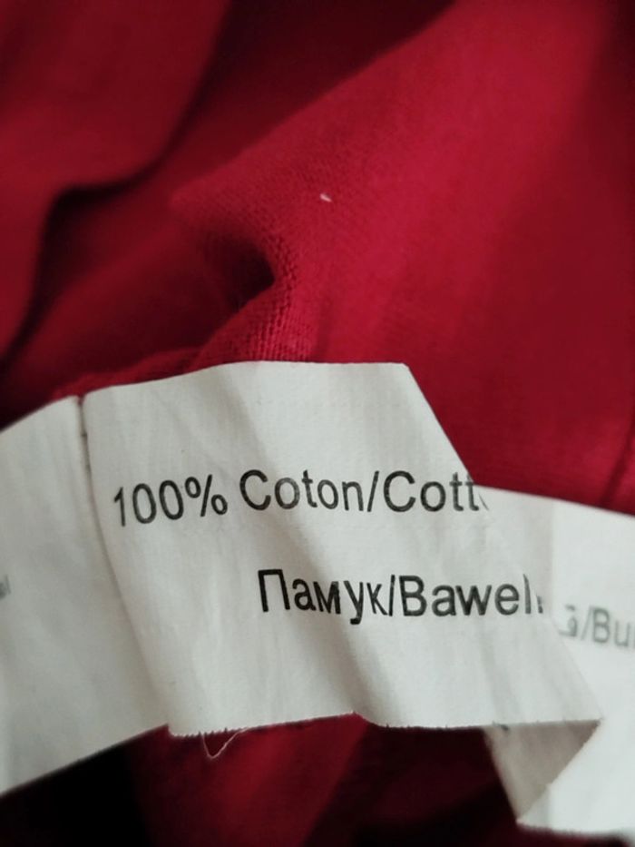 Tee-shirt manches longues rouge et bleu marine TAO taille 6 mois - photo numéro 4