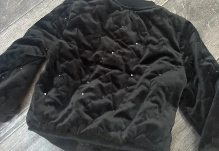Veste bébé chaude velours et strass 3 ans - photo numéro 5