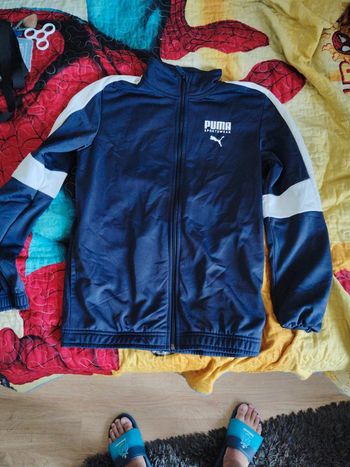 Veste puma sport bleu