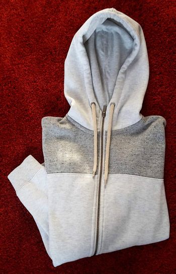 Sweat gris à capuche garçon 12 ans