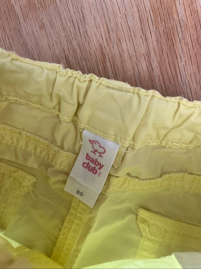 short jaune baby club c&a - photo numéro 2