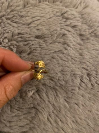 Bague Gingko plaqué or