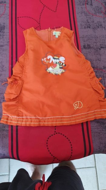 Robe 12 mois orange