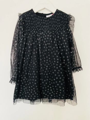 Robe de fête Zara 3 4 ans noir et argenté