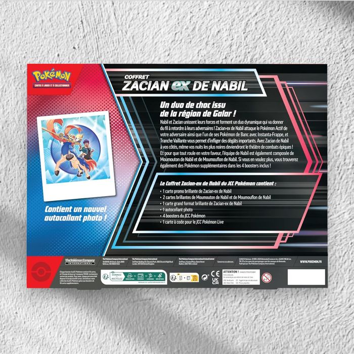 Pokémon 🇫🇷 - Coffret Zacian-ex de Nabil | EV09 | Aventures Ensemble | Écarlate & Violet [Scellé] - photo numéro 3