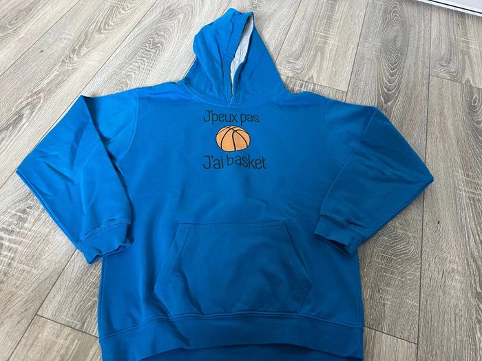 Sweat capuche garçon 12 ans basketball
