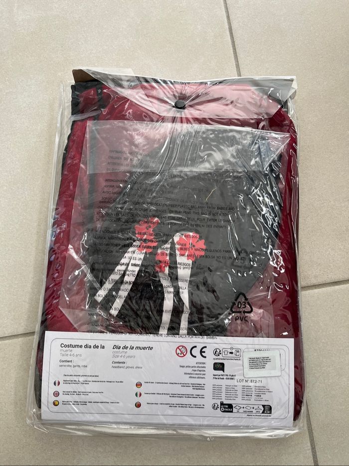 Déguisement fille Halloween dia de la muerte - photo numéro 2